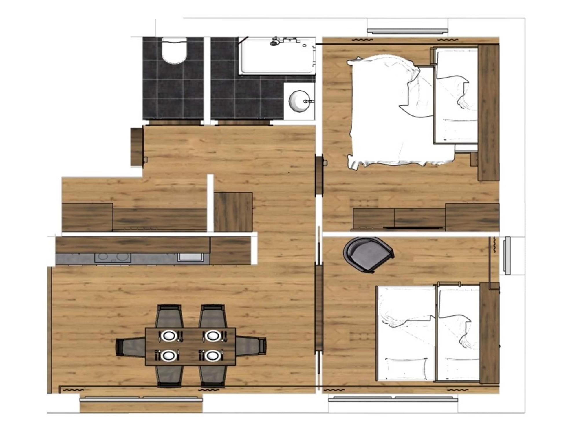 Large Apartment In Sankt Georgen With Balcony Fürstau Exteriör bild